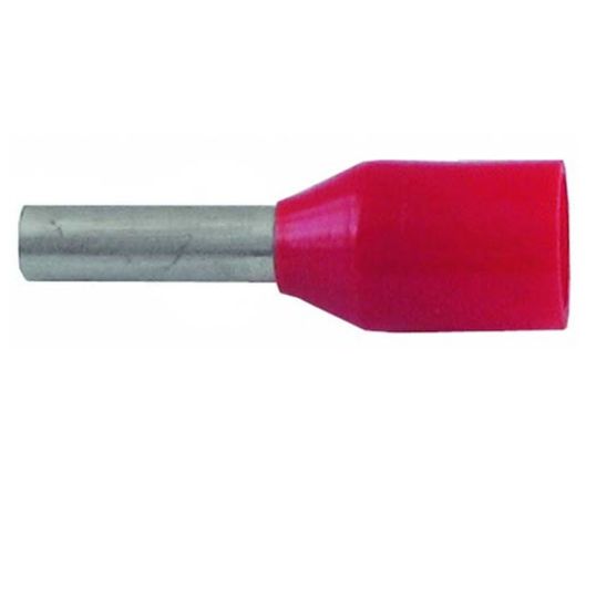 Alco Bootlace Ferrule Insulated Polyamide Red 35mmx30mm OAL 20/Pack