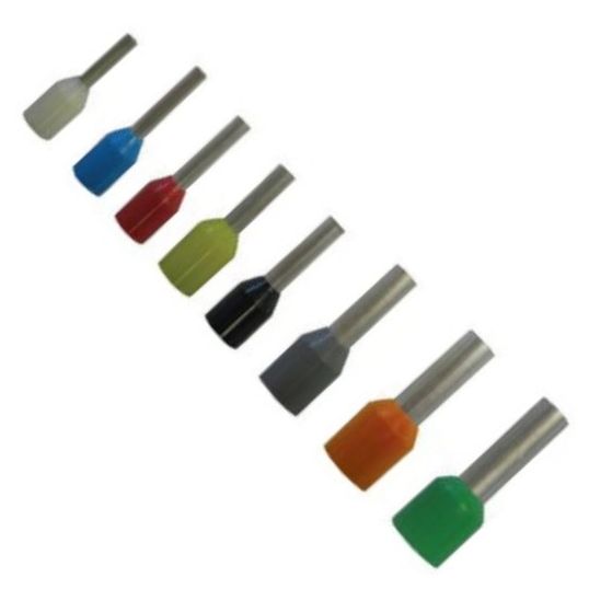 Alco Bootlace Ferrule Insulated 1mm 1.7x6mm Pin 12.6mm OAL Red